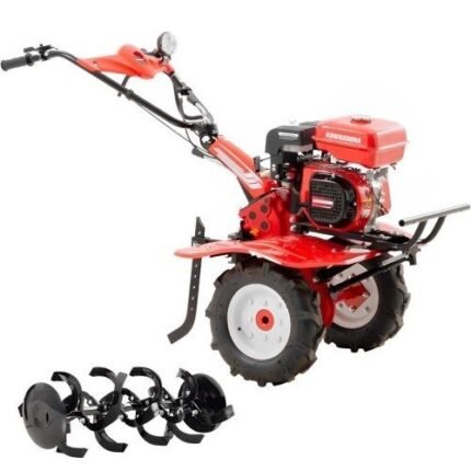 Motocultivador Microtrator 7.0HP Gasolina Com Roda e Inchadas Rotativas